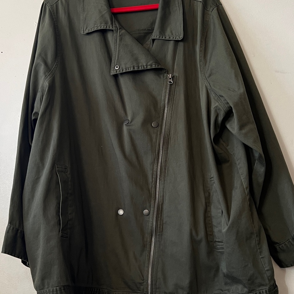 Torrid Dark Green Utility Jacket - image 1